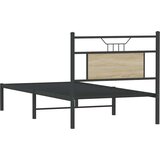 vidaXL Posteljni okvir brez vzmetnice hrast 90x200 cm inženirski les | Shoptok.si