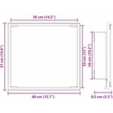  LED kupaonsko ogledalo Zidne Siva Sonoma 40 x 37 x 8.5 cm | shoptok.hr
