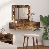 vidaXL prekajan hrast hrastov furnir 83 x 40 x 70 cm toaletna miza | Shoptok.si