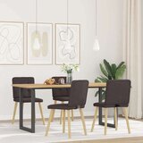  Blagovaonske stolice od tkanine 4 kom tamnosmeđe | shoptok.hr