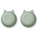 Liewood set 2 skledic iz bio plastike solina rabbit dusty mint | Shoptok.si