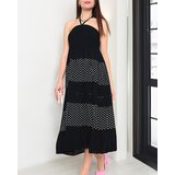 Resti Black polka dot maxi skirt PLUS SIZE - Clothing | Shoptok.si