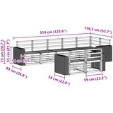  Set vanjskih sofa 8 kom. Poliester | shoptok.hr