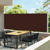Maison Chic Zložljiva stranska tenda - Senčniki za teraso 600x160 cm rjava, (22039627) | Shoptok.si