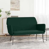  Klupa tamnozelena 108 x 79 x 79 cm baršunasta | shoptok.hr