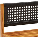  Vrtna sofa bez naslona za ruke s jastucima, drvo akacije i ratan | shoptok.hr