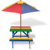  Dječji stol i klupe za piknik sa suncobranom četiri boje | shoptok.hr