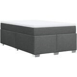  Krevet box spring s madracem tamnosivi 120 x 190 cm tkanina Slike
