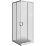 Armal kvadratna tuš kabina z drsnimi vrati DOMINO 80x100, krom profili, prozorno steklo 6 mm Cene