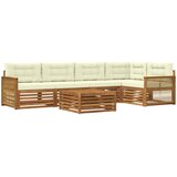 Set vanjskih sofa 6 kom. Prirodna i krem | shoptok.hr