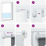 vidaXL Rolo zatemnjena svetlo siva 75x230 cm tkanina širina 70,7 cm | Shoptok.si
