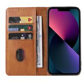 INORCO Za iPhone 13 6,1-palčni usnjeni ovitek za telefon s stojalom, teleta tekstura, denarnica, magnetni ovitek za mobilni telefon, (22035289) | Shoptok.si