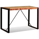  Blagovaonski stol od masivnog obnovljenog drva 120 cm - Crna 120 x 60 x 76 cm 1 masivno obnovljeno drvo | shoptok.hr