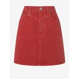 Pepe Jeans Red Women's Denim Skirt - Women Cijene