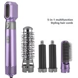 INF 5-v-1 krtača za vroč zrak: Multifunkcijski kodralnik las z nastavljivo temperaturo Purple, (5000139402) | Shoptok.si