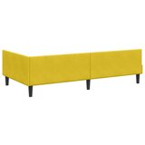vidaXL Krevetni okvir sa kutnim dizajnom s uzglavljem Žuta 80 x 200 cm | shoptok.hr