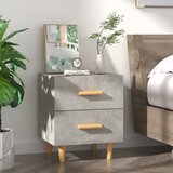 Furnova Nočna omarica betonsko siva 40x35x47,5 cm, (21927695) | Shoptok.si