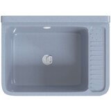 vidaXL Umivaonik za zidnu montažu sivi 50x35x24 cm od smole Cijene