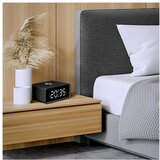 solight CA07B - Digitalni sat sa Qi bežičnim punjačem 230V/CR2032 crna | Eponuda.com