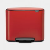 Brabantia Pedal Bin Bo 3x11L, crvena, 121029 | shoptok.hr