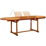 vidaXL Vrtni blagovaonski stol (160 - 240)x100x75 cm od drva bagrema | shoptok.hr