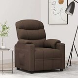  Naslonjač za noge tamnosmeđe tkanine | shoptok.hr