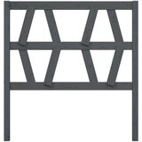  Uzglavlje za krevet sivo 96 x 4 x 100 cm od masivne borovine | shoptok.hr