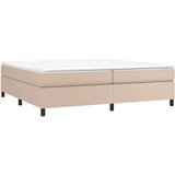  Kreveta s oprugama boja cappuccina 200x200cm umjetna koža | shoptok.hr