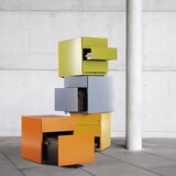 BISLEY Pomični predalnik Note™, 1 predal za obešalne mape, 1 univerzalni predal, VxŠxG 495 x 420 x 775 mm, z ročajem, antracitno siv | Shoptok.si