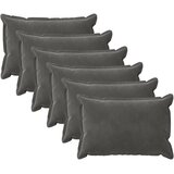  Presvlaka za jastuk 6 pcs HOUTEN Tamnosiva 50 x 80 cm Baršun | shoptok.hr