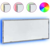 vidaXL LED kupaonsko ogledalo sivo Sonoma 100x8,5x37 cm izrađeno drvo | shoptok.hr