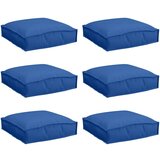  Jastuci za palate za sjedenje 6 kom Kraljevsko plava 40x40x8 cm Oxford tkanina | shoptok.hr
