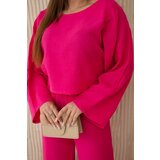 Kesi Muslin ensemble blouse + fuchsia trousers | shoptok.hr