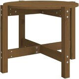  Klubska mizica medeno rjava Ø 62,5x45 cm trdna borovina, (20715747) | Shoptok.si