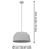 Eglo 900381 - Luster na sajli CONTRISA 1xE27/40W/230V, prečnik 52 cm | Eponuda.com