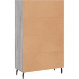  Visoka komoda siva boja hrasta 69,5x31x115 cm konstruirano drvo | shoptok.hr