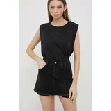 Sisley Traper suknja boja: crna, mini, ravna