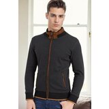 Dewberry 1021 MEN'S SWEATSHIRT-DARK HERRINGBONE ANTHRACITE Cijene