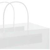  Papirnate vrečke 250 kosov z ročaji bela 32x22x24 cm, (5000160869) Slike