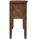  Konzolni stol od masivne jelovine 131 x 35,5 x 75 cm smeđi | shoptok.hr