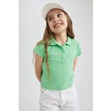 Defacto Girl Slim Fit Ribbed Camisole Short Sleeve Polo T-Shirt Cene