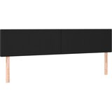 Maison Chic Posteljno vzglavje - Vzglavna omarica 2 kosa črno 100x5x78/88 cm umetno usnje, (22077146) Cene