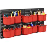  Stalak za kontejnere Crna i crvena 77,5 x 2 x 39 cm PP Slike