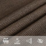  Jedro za zaštitu od sunca 160 g/m² smeđe 4,5 x 4,5 m HDPE | shoptok.hr