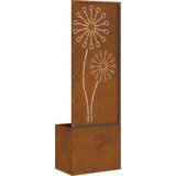 vidaXL Vrtni Sadič s Dekorativnom Pločom Rđa 50 x 140 cm Otporni čelik | shoptok.hr