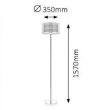 Rabalux anastasia podna lampa E27 max 60W hrom/braon moderna rasveta Cene