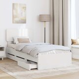  Krevetna konstrukcija Bijeli 90 x 200 cm Konstrukcijsko drvo | shoptok.hr