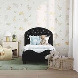  Posteljica za malčke z vzglavjem Črna 70 x 140 cm Žamet, (5000105362) | Shoptok.si