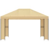 Gazebo 4 × 3 m Krem Poliester i čelik 190 gsm | shoptok.hr