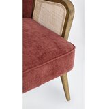 BIZZOTTO Ciglasta baršunasti fotelja Virna – | shoptok.hr